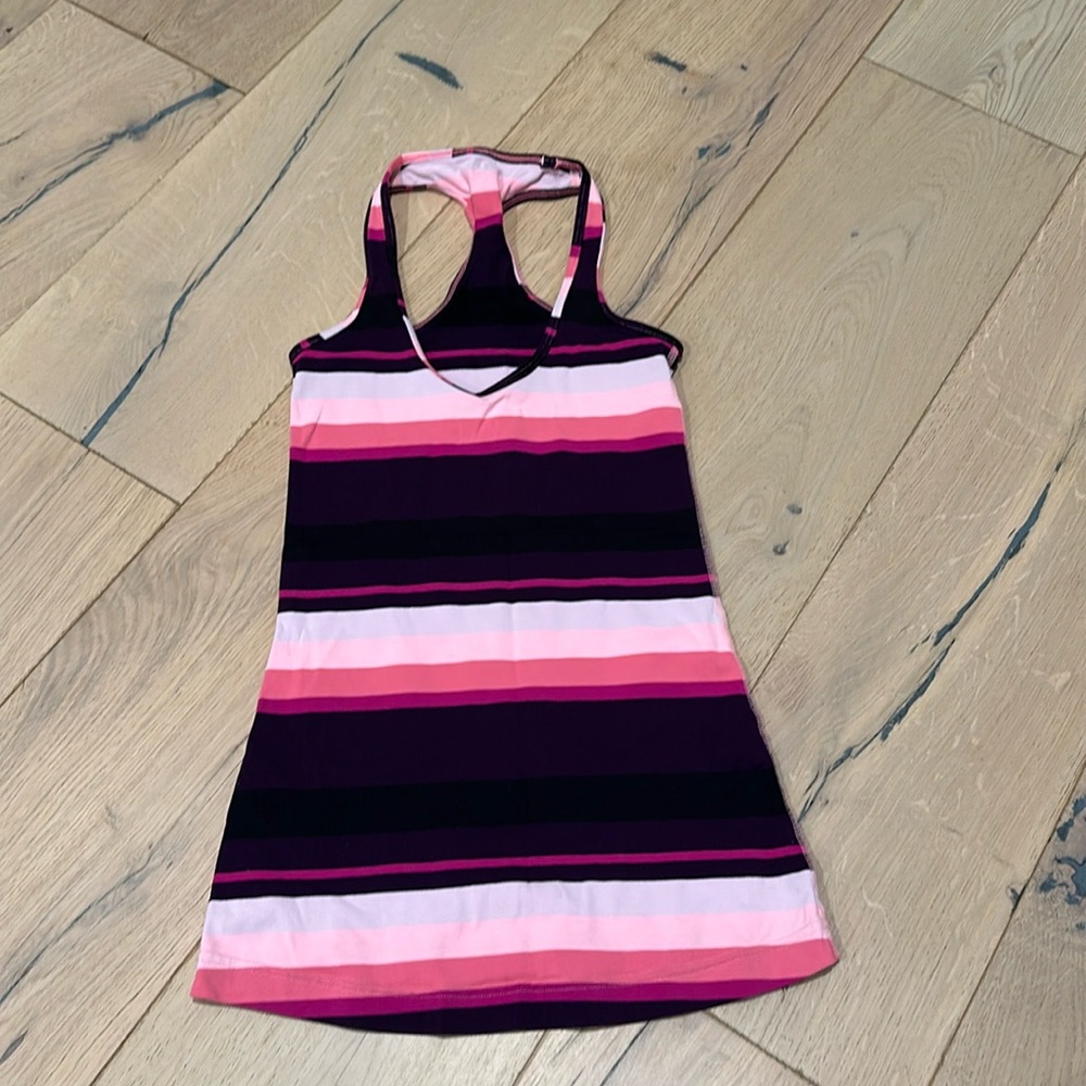 Lululemon Striped Racerback Athletic Tank. Size 2.